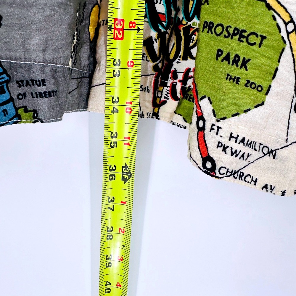 John Mark NYC Subway Map Print Tunic Shirt Womens 3X Multicolor Long Sleeve - Picture 10 of 11